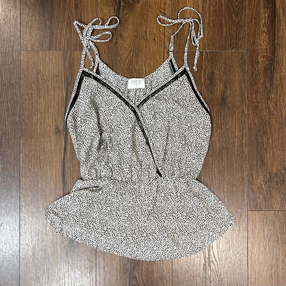 Sienna sky black and white speckled tank SZ SM - Picture 1 of 4